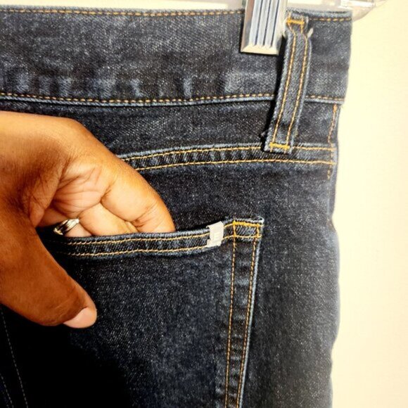 Everlane | Men's Dark Blue Slim Fit Casual Stretch Jeans (Size 33 x 32) - Picture 12 of 14